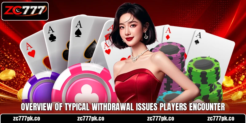 Overview of typical withdrawal issues players encounter