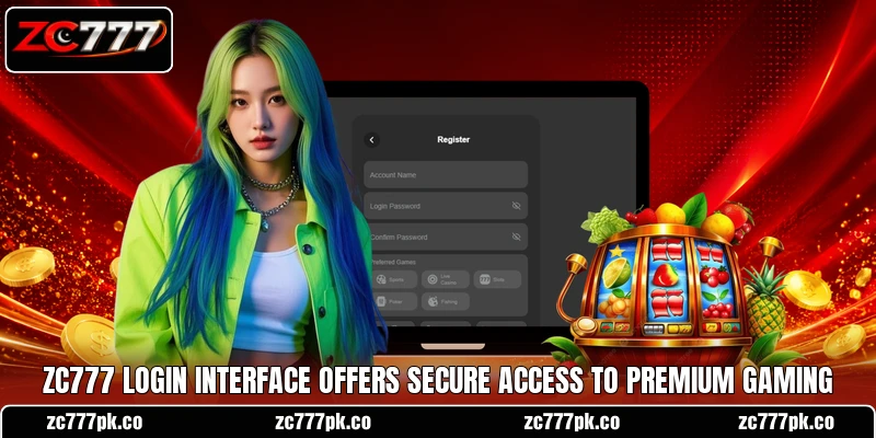 ZC777 login interface offers secure access to premium gaming